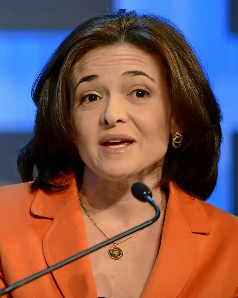 Portrait of Sheryl Sandberg, Technology Executive. Author. Advocate for Women Leadership.