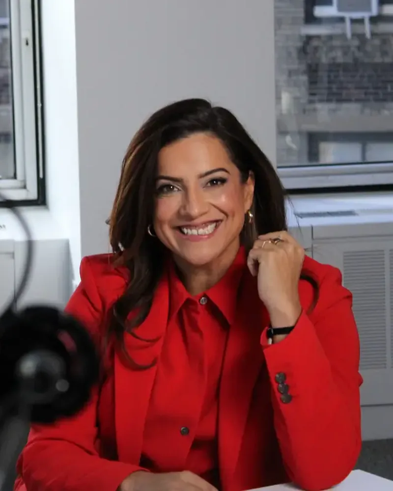 Portrait of Reshma Saujani, Founder of Girls Who Code. Fearlessness Advocate. Tech Equality Pioneer.