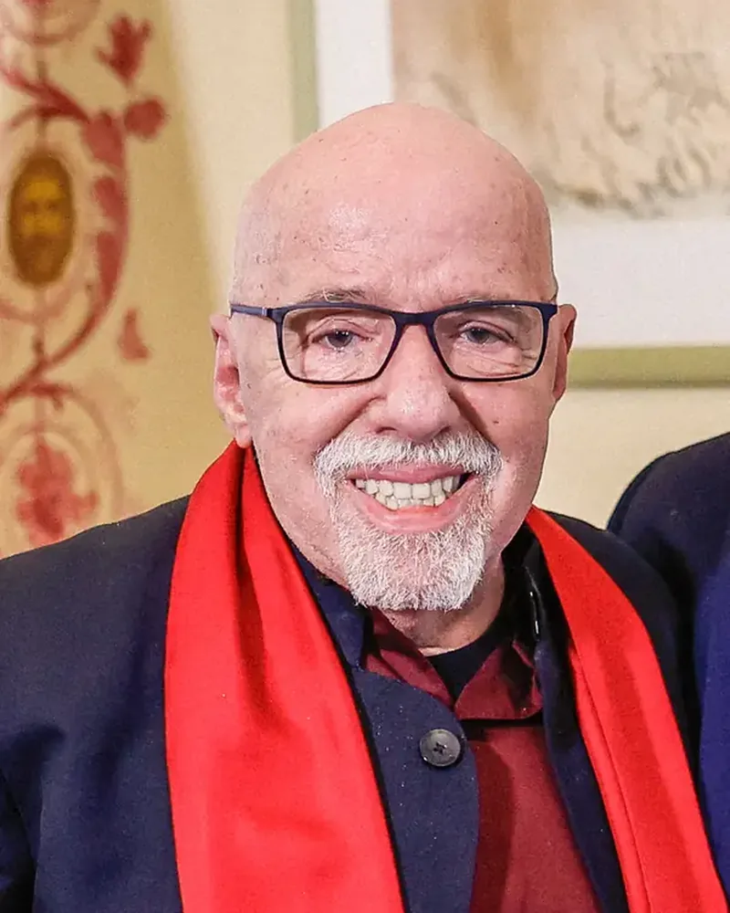 Portrait of Paulo Coelho, Author. Storyteller. Pilgrim of the Human Soul.