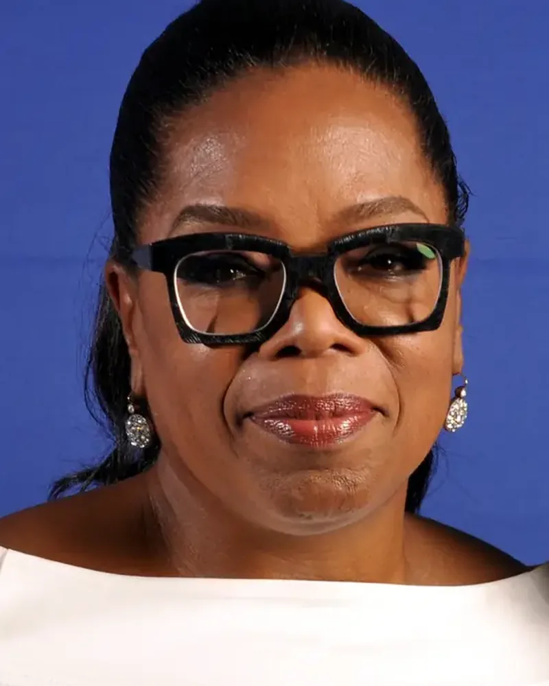 Portrait of Oprah Winfrey, Media Titan. Philanthropist. Voice of a Generation.