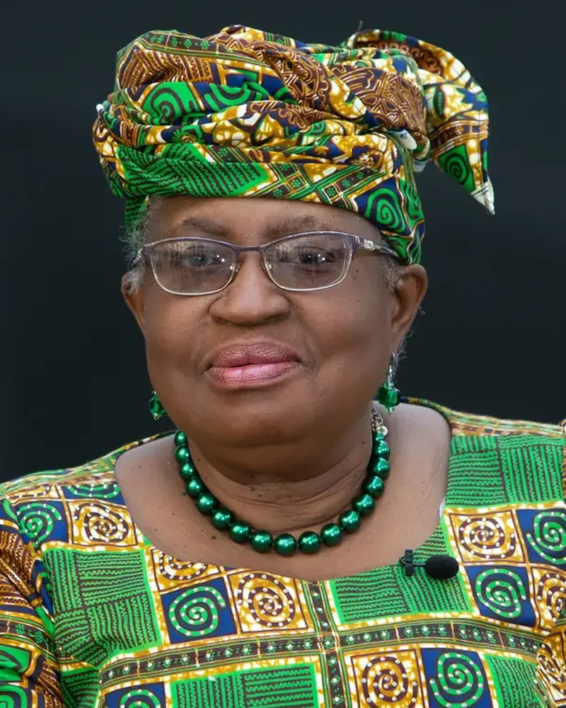 Portrait of Ngozi Okonjo-Iweala, Trade Champion. Economist. Voice of the Global South.