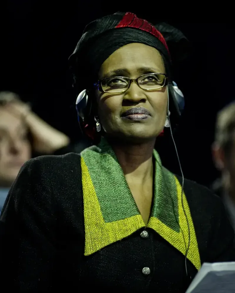 Portrait of Winnie Byanyima, UNAIDS Leader. Oxfam Chief. Champion of the Marginalised.